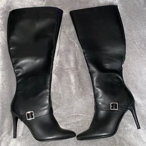 Olivia Leather Heel Boots